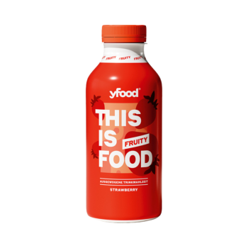 yfood Drink Fruity Strawberry, ausgewogene Trinkmahlzeit, EINWEG PET, 500ml